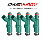 CHUSYYRAY Fuel Injectors 23250-21020 4pcs fit Fits Toyota Motors 1.4L 1NZ-FE and 1.5L 1NZ-FXE