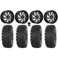 thumbnail image 1 of Fuel Kompressor 18" Wheels Black 37" Roctane T4 Tires Sportsman RZR Ranger, 1 of 4
