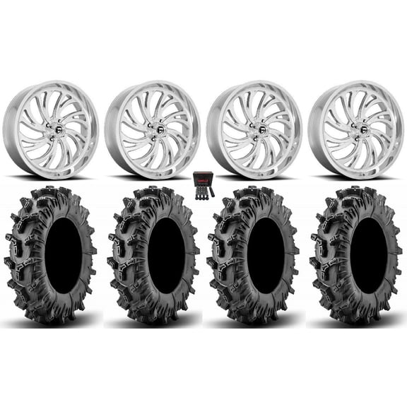 Fuel Kompressor 22" Wheels Pol 35" Terminator Max Tires Can-Am Commander Maverick Renegade Outlander Defender