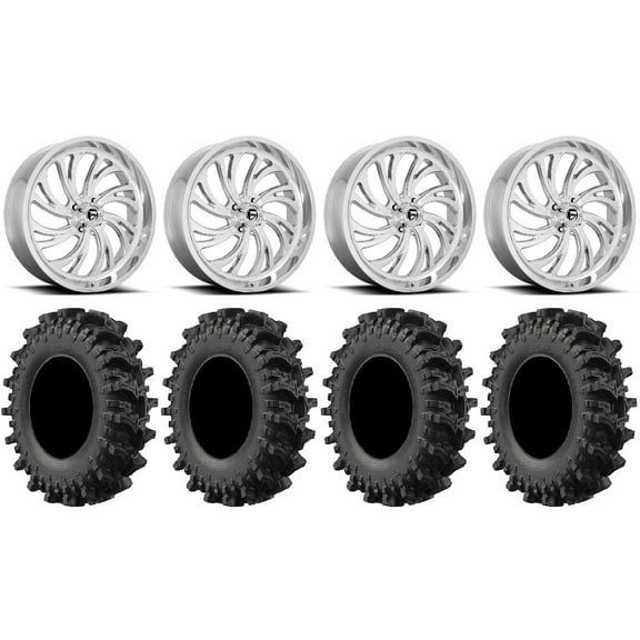 Fuel Kompressor 22" Wheels Polished 33" MotoSlayer Tires Polaris RZR XP 1000 / PRO XP / Ranger XP 900/1000
