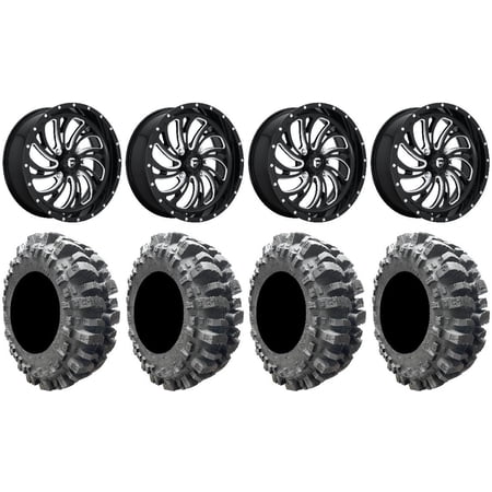 Fuel Kompressor Black 20" Wheels 35" Bogger Tires Sportsman RZR Ranger
