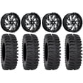 thumbnail image 1 of Fuel Kompressor Black 20" Wheels 35" XT400 Tires Kawasaki Mule Pro FXT, 1 of 4