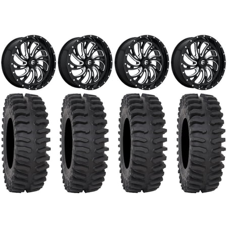 Fuel Kompressor Black 20" Wheels 35" XT400 Tires Sportsman RZR Ranger