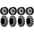 thumbnail image 1 of Fuel Kompressor Black 22" Wheels 37x8.3 BKT 171 Tires Sportsman RZR Ranger, 1 of 4