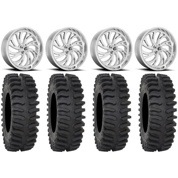 Fuel Kompressor Polished 20" Wheels 33" XT400 Tires Can-Am Commander Maverick Renegade Outlander Defender