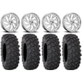 thumbnail image 1 of Fuel Kompressor Polished 22" Wheels 37" XTR370 Tires Sportsman RZR Ranger, 1 of 4