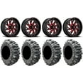 thumbnail image 1 of Fuel Kompressor Red 20" Wheels 33" Bogger Tires Sportsman RZR Ranger, 1 of 4
