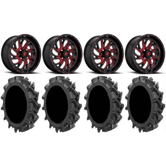 Fuel Kompressor Red 20" Wheels 33" MotoHavok Tires Polaris RZR XP 1000 / PRO XP / Ranger XP 900/1000