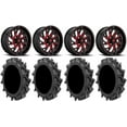 thumbnail image 1 of Fuel Kompressor Red 20" Wheels 35" MotoHavok Tires Sportsman RZR Ranger, 1 of 4