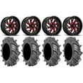 thumbnail image 1 of Fuel Kompressor Red 20" Wheels 38" BKT AT 171 Tires Sportsman RZR Ranger, 1 of 4