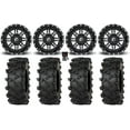 thumbnail image 1 of Fuel Lethal 14" Wheels Black 28" Outlaw M/T Tires Sportsman RZR Ranger, 1 of 4