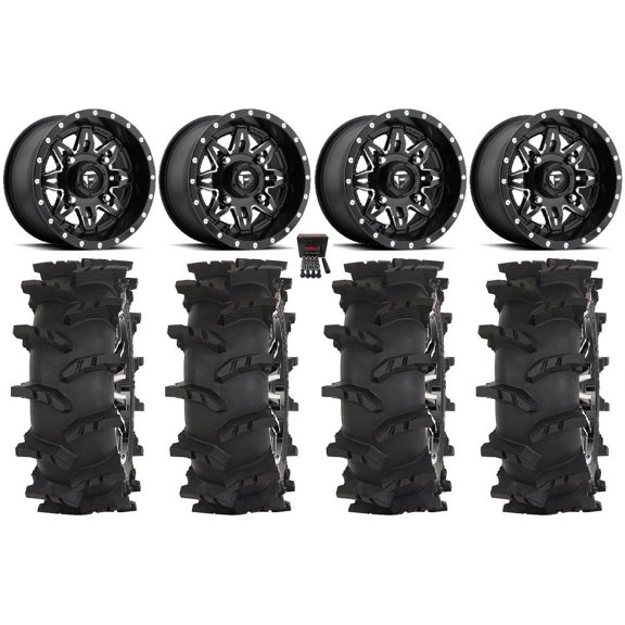 Fuel Lethal 15" Wheels Black 32" Outlaw Max Tires Sportsman RZR Ranger