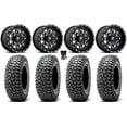 thumbnail image 1 of Fuel Lethal 15" Wheels Black 32" RocScraper Tires Sportsman RZR Ranger, 1 of 4