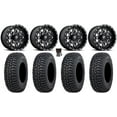 thumbnail image 1 of Fuel Lethal 15" Wheels Black 32" Tricera Tires Kawasaki Mule Pro FXT, 1 of 4