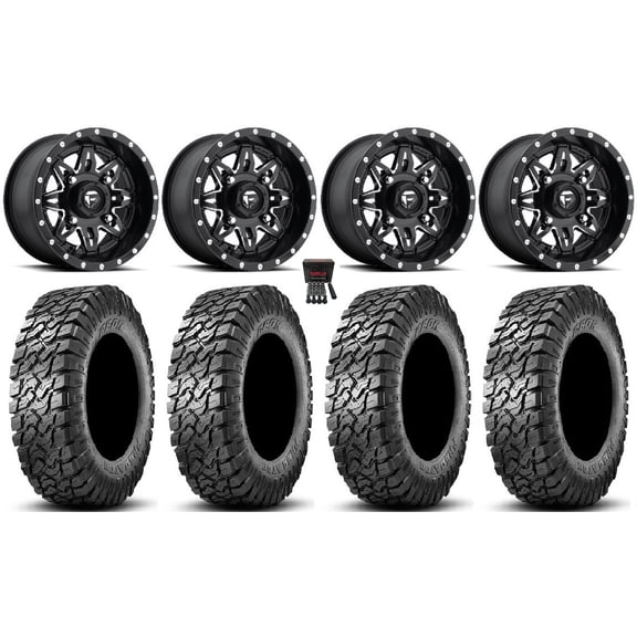 Fuel Lethal 15" Wheels Black 34" Predator Tires Polaris RZR XP 1000 / PRO XP / Ranger XP 900/1000