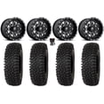 thumbnail image 1 of Fuel Lethal 15" Wheels Black 35" Roctane ST Tires Kawasaki Mule Pro FXT, 1 of 4