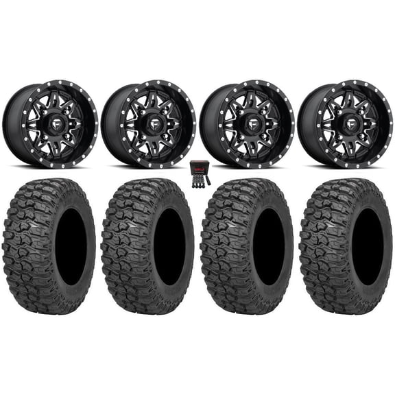 Fuel Lethal 15" Wheels Black 35" Trail Saw 2.0 Tires Polaris RZR XP 1000 / PRO XP / Ranger XP 900/1000