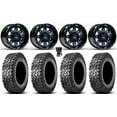 thumbnail image 1 of Fuel Lethal 15" Wheels Blue 34" Predator Tires Sportsman RZR Ranger, 1 of 4