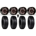 thumbnail image 1 of Fuel Lethal 15" Wheels Red 32" Intersect Tires Can-Am Commander Maverick Renegade Outlander Defender, 1 of 4