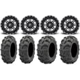 thumbnail image 1 of Fuel Lethal Black 14" Wheels 27" Mud Lite XL Tires Sportsman RZR Ranger, 1 of 4