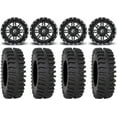 thumbnail image 1 of Fuel Lethal Black 14" Wheels 27" XT400 Tires Polaris RZR XP 1000 / PRO XP / Ranger XP 900/1000, 1 of 4