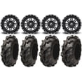 thumbnail image 1 of Fuel Lethal Black 14" Wheels 28" Mega Mayhem Tires Kawasaki Mule Pro FXT, 1 of 5
