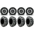 thumbnail image 1 of Fuel Lethal Black 14" Wheels 30" Bogger Tires Sportsman RZR Ranger, 1 of 4