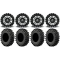 thumbnail image 1 of Fuel Lethal Black 14" Wheels 30" MotoRavage XL Tires Polaris RZR XP 1000 / PRO XP / Ranger XP 900/1000, 1 of 4