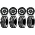 thumbnail image 1 of Fuel Lethal Black 14" Wheels 32" Apache Tires Sportsman RZR Ranger, 1 of 4
