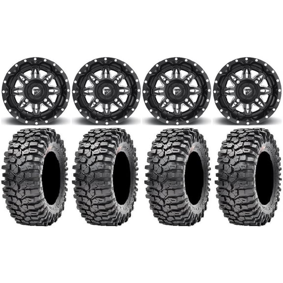 Fuel Lethal Black 14" Wheels 32" Roxxzilla 396 Tires Polaris RZR XP 1000 / PRO XP / Ranger XP 900/1000