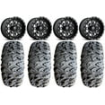 thumbnail image 1 of Fuel Lethal Black 15" Wheels 28" MotoClaw Tires Sportsman 550 850 1000, 1 of 4