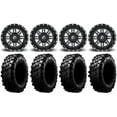 thumbnail image 1 of Fuel Lethal Black 15" Wheels 31" Carnivore Tires Sportsman RZR Ranger, 1 of 4