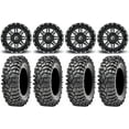thumbnail image 1 of Fuel Lethal Black 15" Wheels 32" Roxxzilla 396 Tires Can-Am Commander Maverick Renegade Outlander Defender, 1 of 4