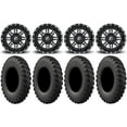 thumbnail image 1 of Fuel Lethal Black 15" Wheels 33" MotoRally Tires Kawasaki Teryx Mule, 1 of 4