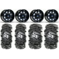 thumbnail image 1 of Fuel Lethal Blue 14" Wheels 26" Moto MTC Tires Sportsman RZR Ranger, 1 of 4