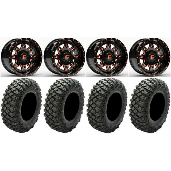 Fuel Lethal Orange 15" Wheels 30" Crawler XR Tires Polaris RZR XP 1000 / PRO XP / Ranger XP 900/1000