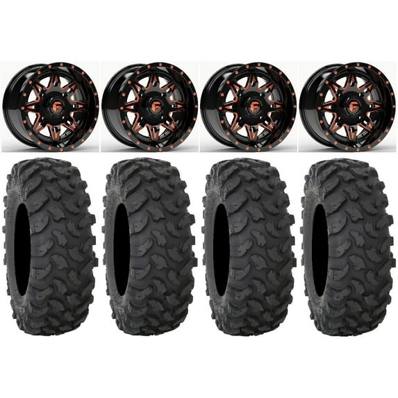 Fuel Lethal Orange 15" Wheels 37" XTR370 Tires Polaris RZR XP 1000 / PRO XP / Ranger XP 900/1000