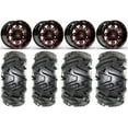 thumbnail image 1 of Fuel Lethal Red 14" Wheels 26" Moto MTC Tires Sportsman RZR Ranger, 1 of 4