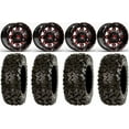 thumbnail image 1 of Fuel Lethal Red 14" Wheels 26" Rip Saw Tires Sportsman 550 850 1000, 1 of 4