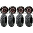 thumbnail image 1 of Fuel Lethal Red 14" Wheels 27" Zilla Tires Sportsman RZR Ranger, 1 of 4