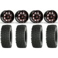 thumbnail image 1 of Fuel Lethal Red 14" Wheels 28" BDC Tires Sportsman RZR Ranger, 1 of 4