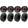 thumbnail image 1 of Fuel Lethal Red 14" Wheels 28" Crawler XR Tires Sportsman RZR Ranger, 1 of 4