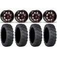 thumbnail image 1 of Fuel Lethal Red 14" Wheels 28" Versa Cross V3 Tires Sportsman RZR Ranger, 1 of 4