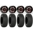 thumbnail image 1 of Fuel Lethal Red 14" Wheels 30" RT320 Tires Kawasaki Mule Pro FXT, 1 of 4