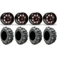 thumbnail image 1 of Fuel Lethal Red 15" Wheels 30" Bogger Tires Can-Am Maverick X3 / Honda Pioneer 1000 / Talon, 1 of 4