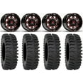 thumbnail image 1 of Fuel Lethal Red 15" Wheels 30" XT400 Tires Kawasaki Mule Pro FXT, 1 of 4