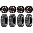 thumbnail image 1 of Fuel Lethal Red 15" Wheels 32" Roxxzilla 396 Tires Sportsman RZR Ranger, 1 of 4