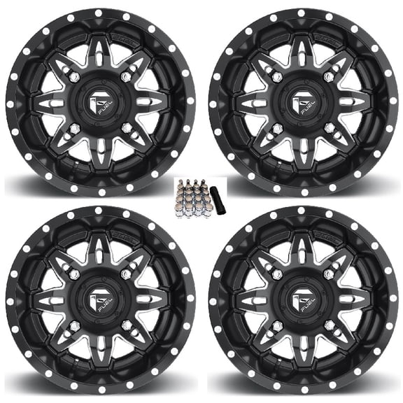 Fuel Lethal UTV Wheels Black 14" Polaris RZR 1000 XP / Ranger XP 900/1000