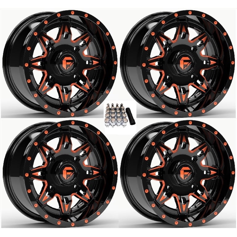 Fuel Lethal UTV Wheels Orange/Black 15