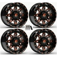 thumbnail image 1 of Fuel Lethal UTV Wheels Orange/Black 15" Polaris RZR 1000 XP / Ranger XP 900/1000, 1 of 3